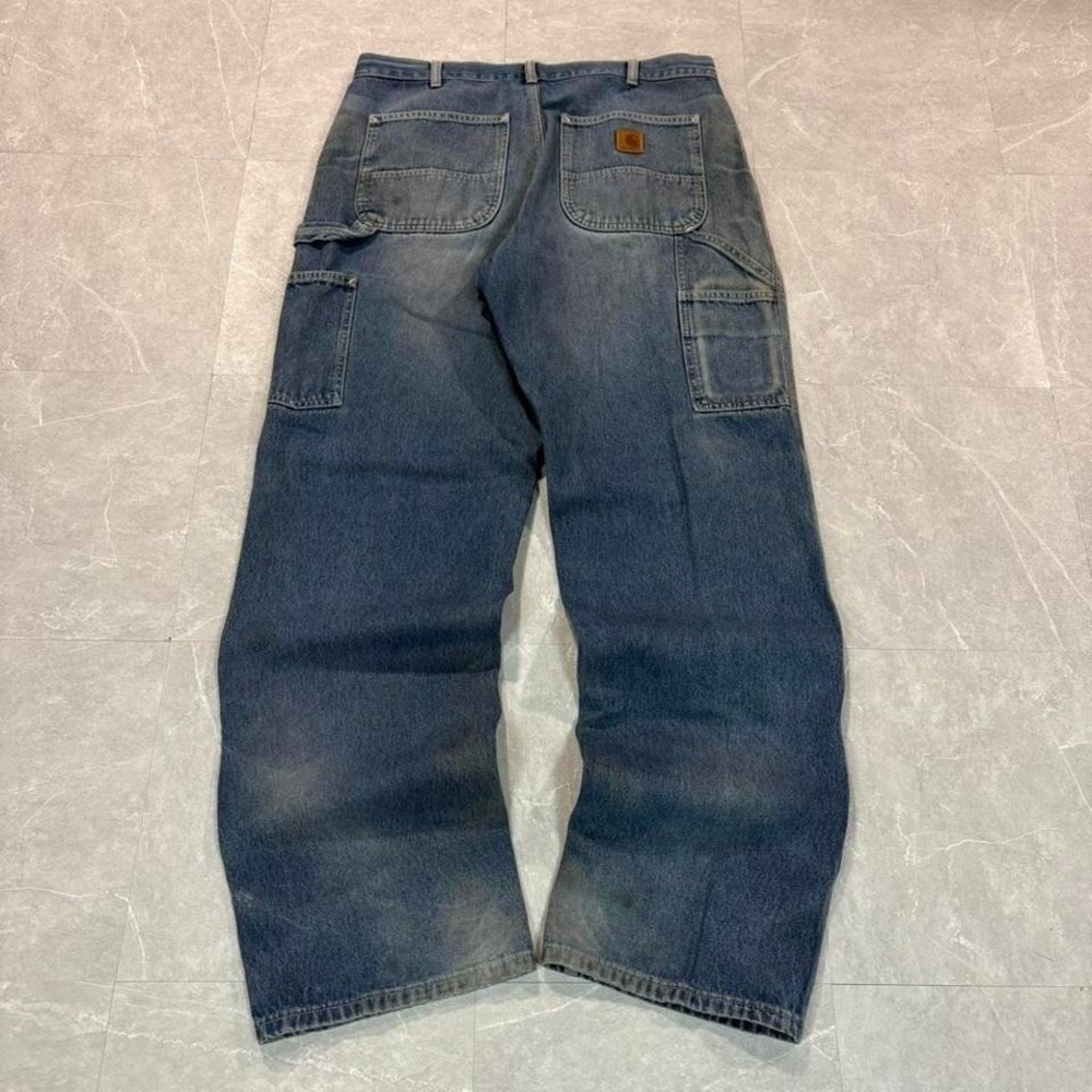 Carhartt blue denim jeans Size 35" #workwear #denim